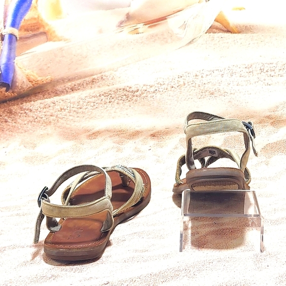 TOMS - Sandal flip-flop, Lexie desert taupe, size 6.5 - Picture 5 of 10